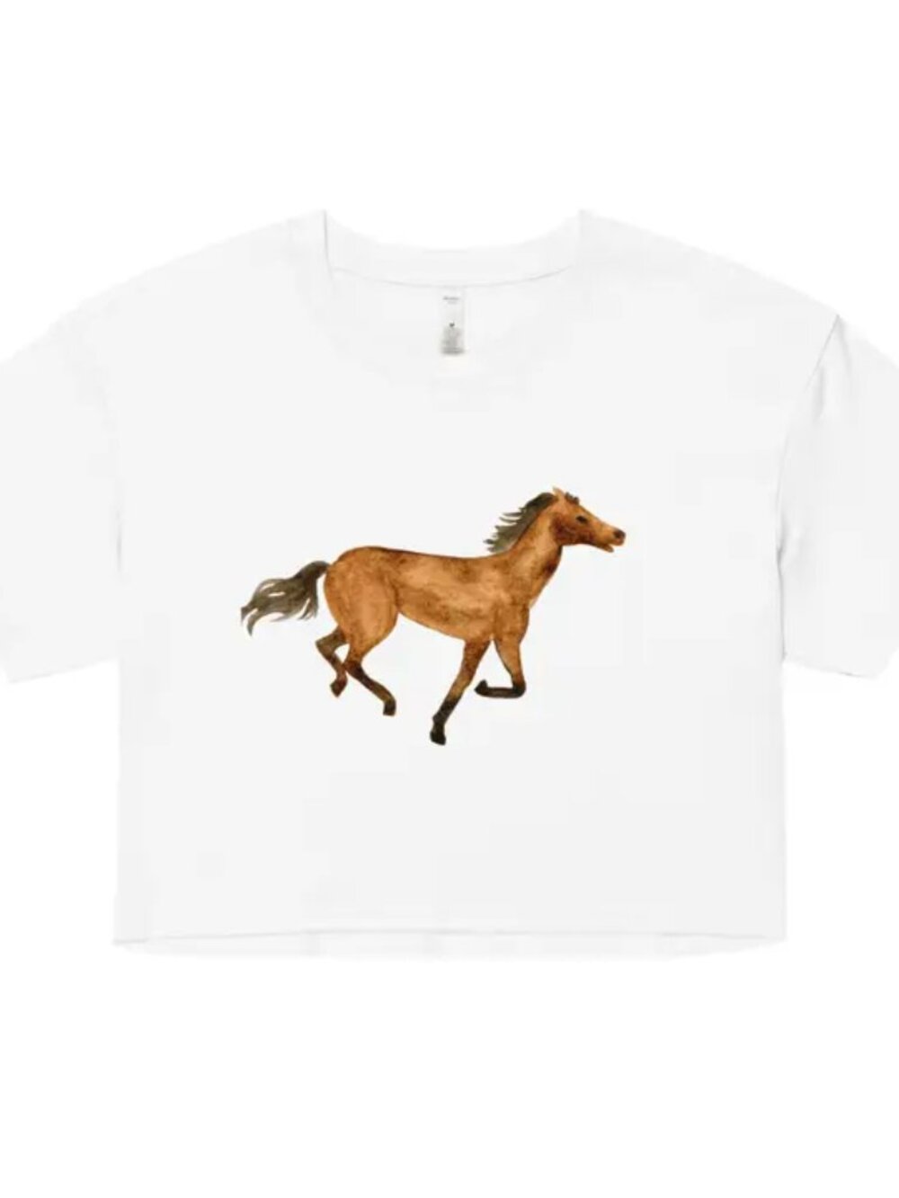 Wild Horse Crop Top Tee NWT
